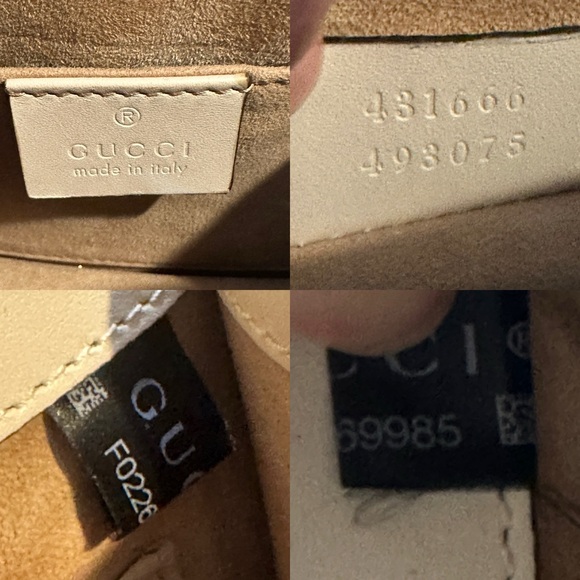 Gucci Sylvie Mini Shoulder Bag White Leather Web Stripe Ribbon Chain 2018 COA - Picture 13 of 13